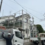 今日は足場班のお手伝いに行きました！！【千葉県千葉市緑区おゆみ野・屋根外壁塗装】